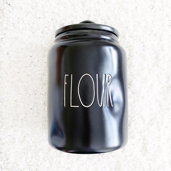 Rae Dunn Kitchen Rae Dunn Black Flour Canister Nwt Poshmark